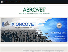 Tablet Screenshot of abrovet.org.br